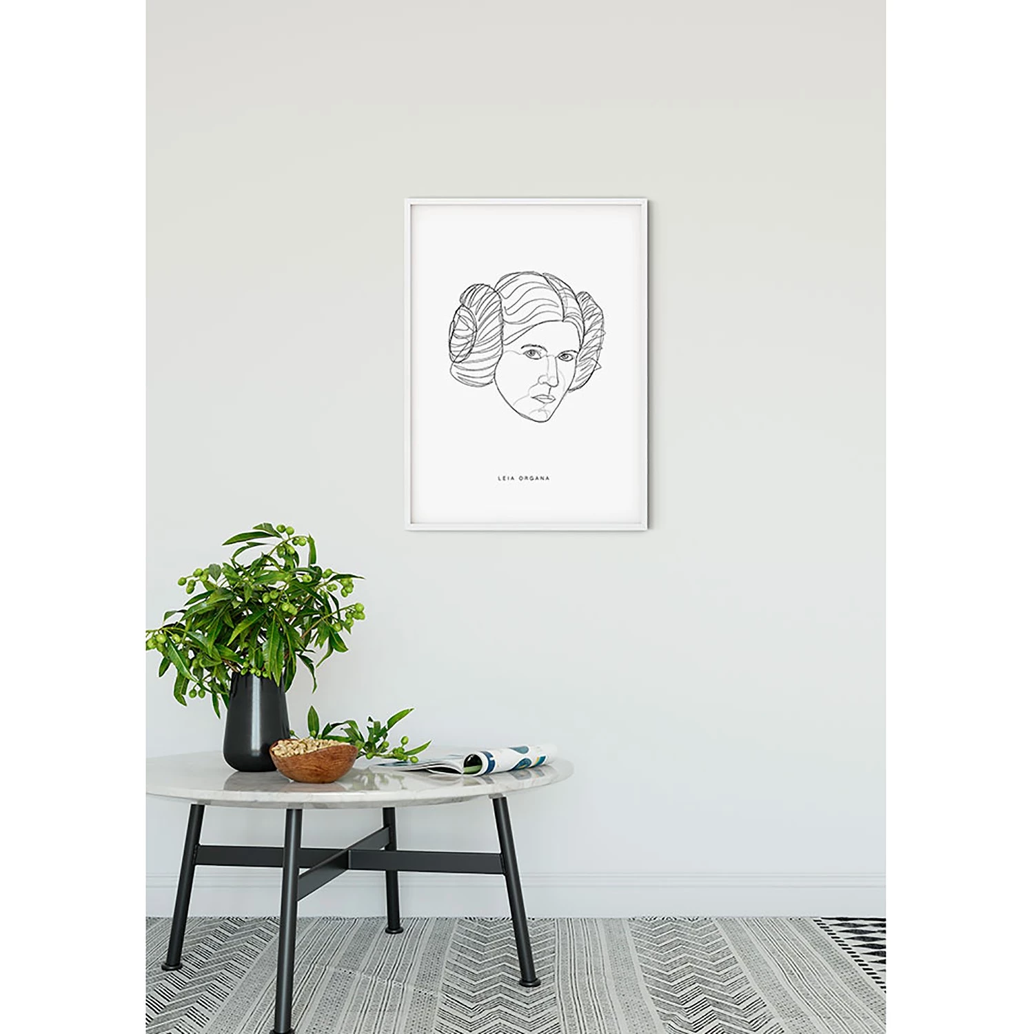 Komar Tableau déco Star Wars Force Faces Leia - Multicolore - Papier - 50 x 70 cm – Image 4