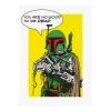 Komar Tableau déco Star Wars Quote Boba Fett - Multicolore - Papier - 50 x 70 cm