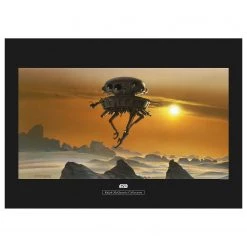 Komar Tableau déco Star Wars Hoth Probe Droid - Orange / Gris - Papier - 70 x 50 cm