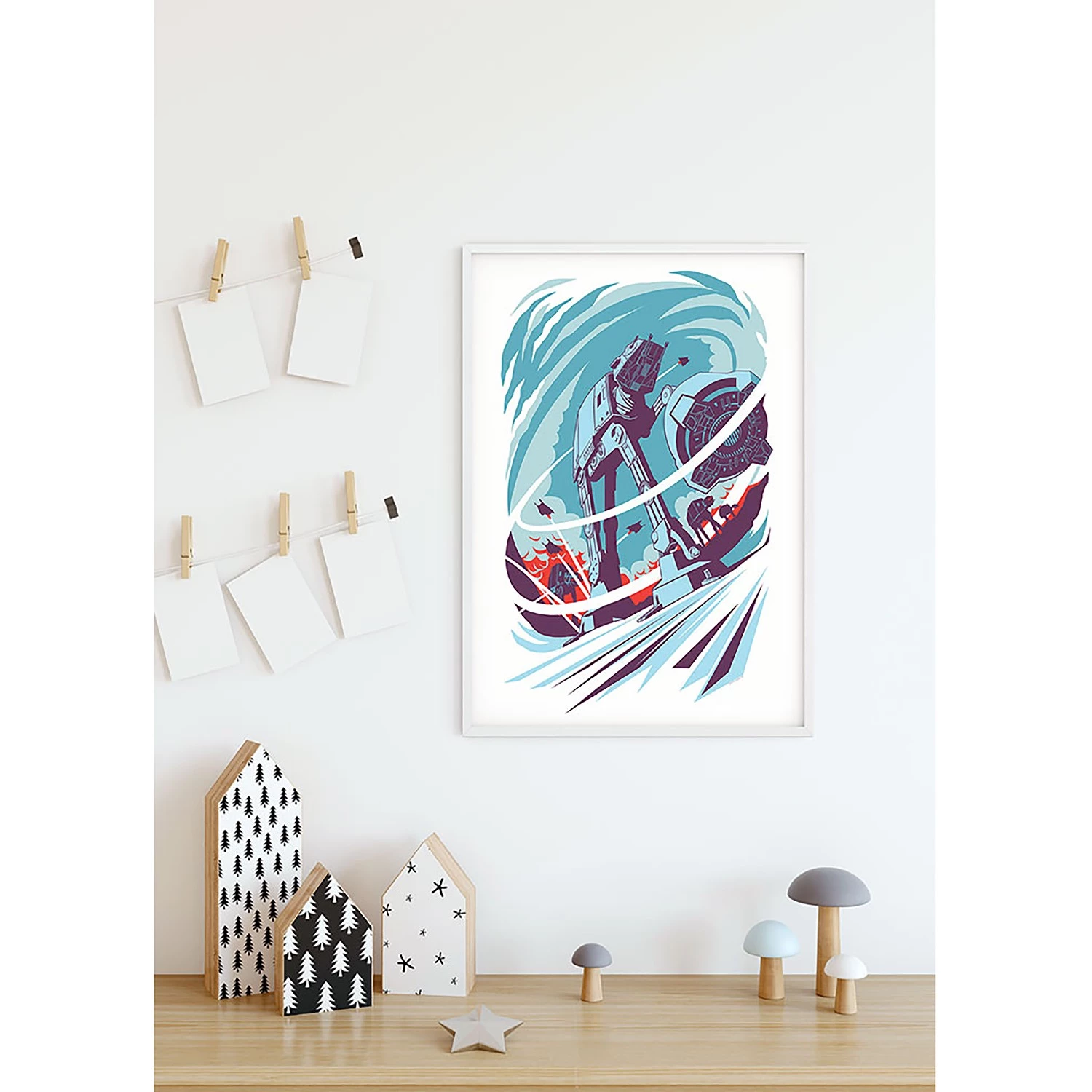 Komar Tableau déco Star Wars Vector Hoth - Multicolore - Papier - 50 x 70 cm – Image 5