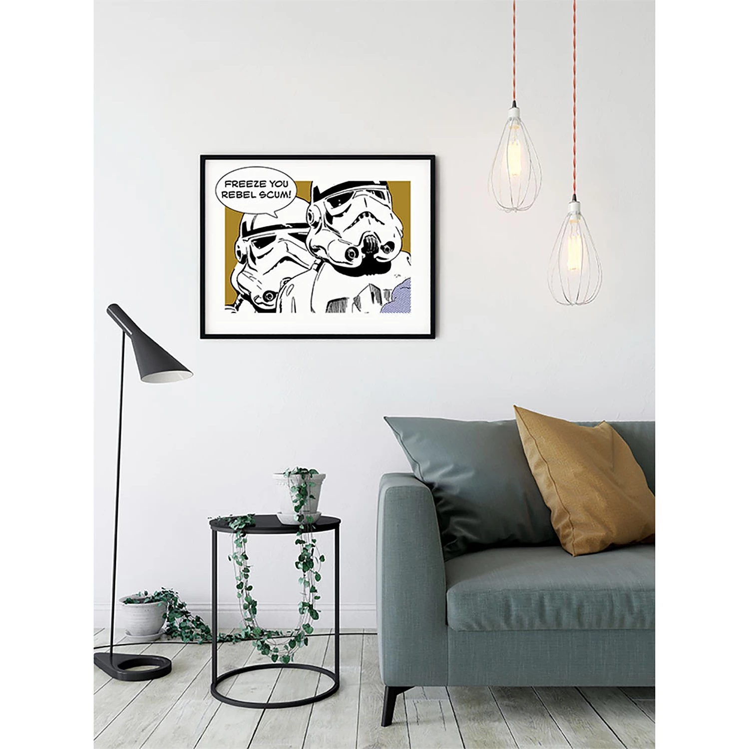 Komar Tableau déco Star Wars Stormtrooper - Noir / Blanc - Papier - 70 x 50 cm – Image 3