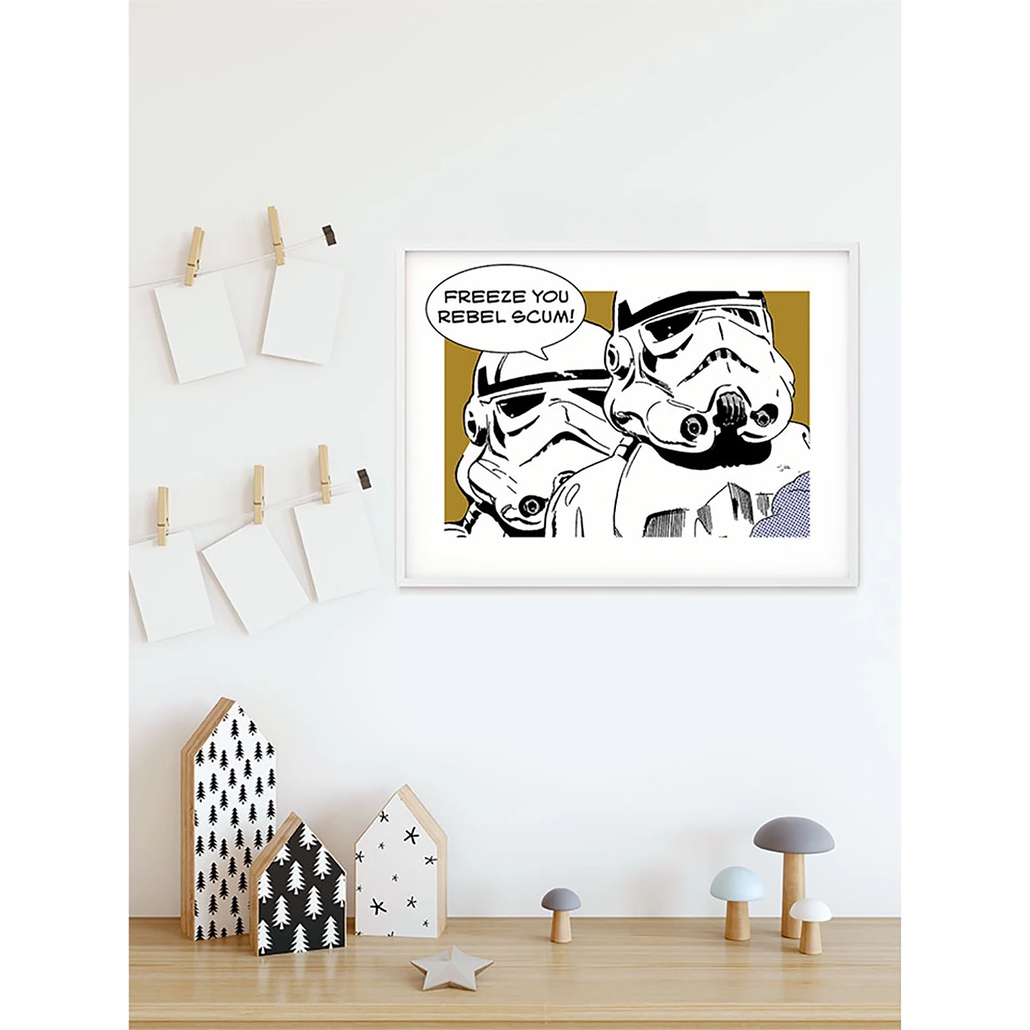 Komar Tableau déco Star Wars Stormtrooper - Noir / Blanc - Papier - 70 x 50 cm – Image 5