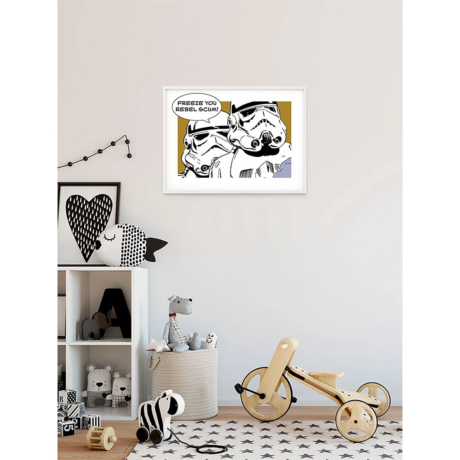 Komar Tableau déco Star Wars Stormtrooper - Noir / Blanc - Papier - 70 x 50 cm – Image 6