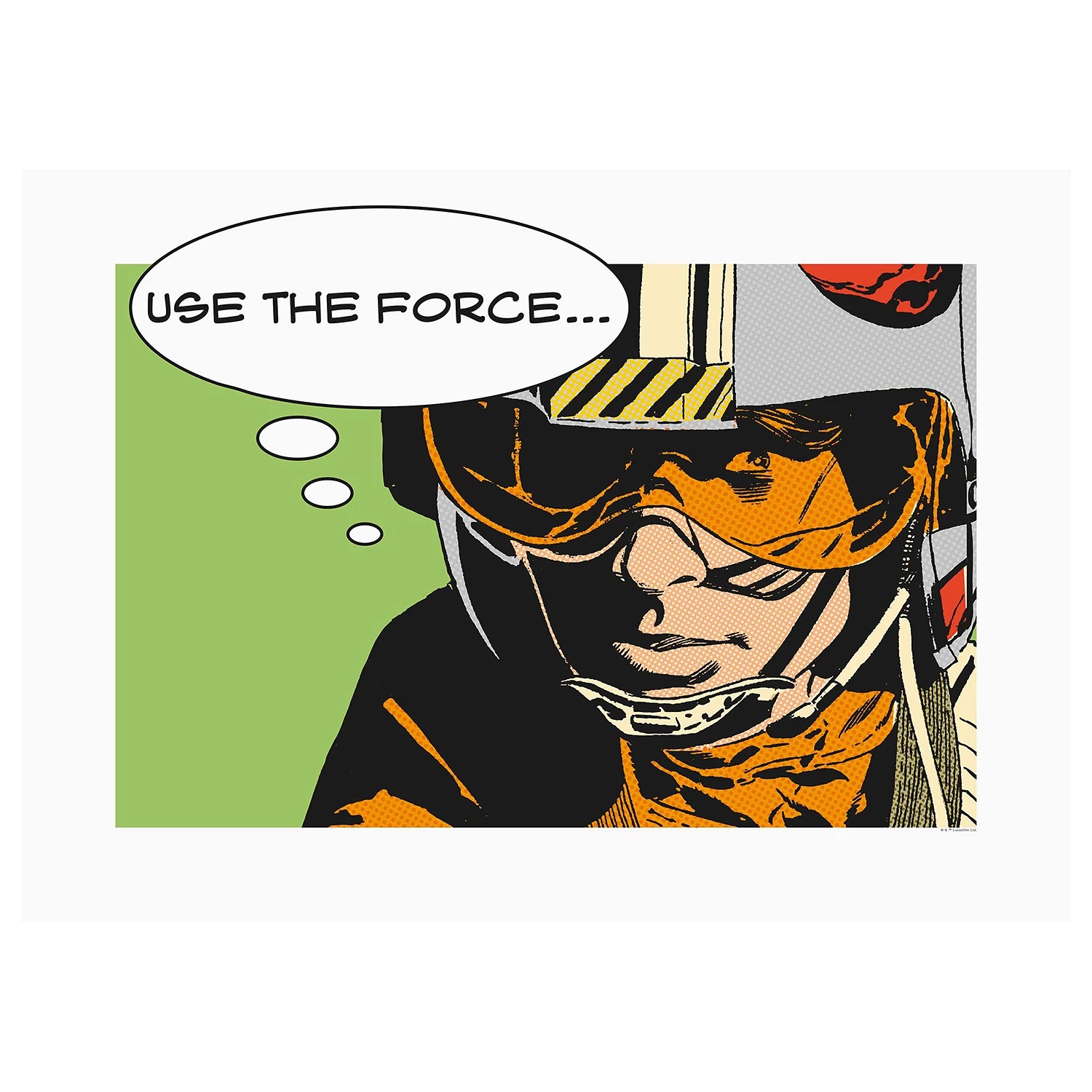 Komar Tableau déco Comic Quote Luke - Multicolore - Papier - 70 x 50 cm