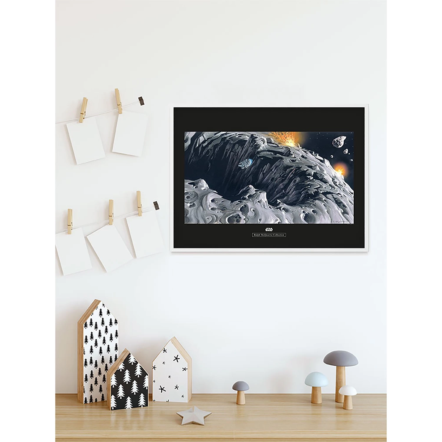 Komar Tableau déco Star Wars Asteroid - Noir / Gris - Papier - 70 x 50 cm – Image 5