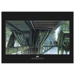 Komar Tableau déco Star Wars Endor Dock - Multicolore - Papier - 70 x 50 cm