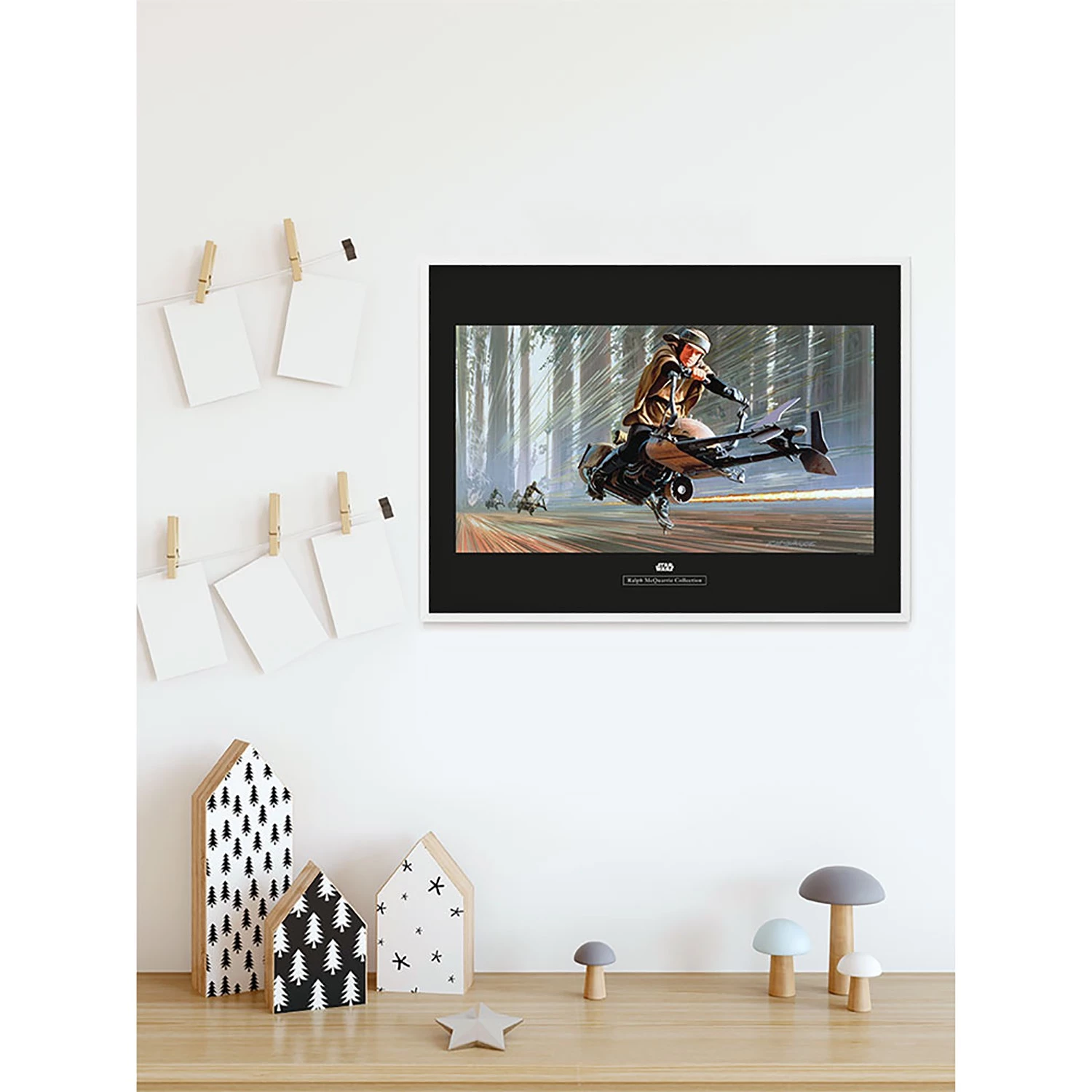 Komar Tableau déco Star Wars Endor Speeder - Multicolore - Papier - 70 x 50 cm – Image 4