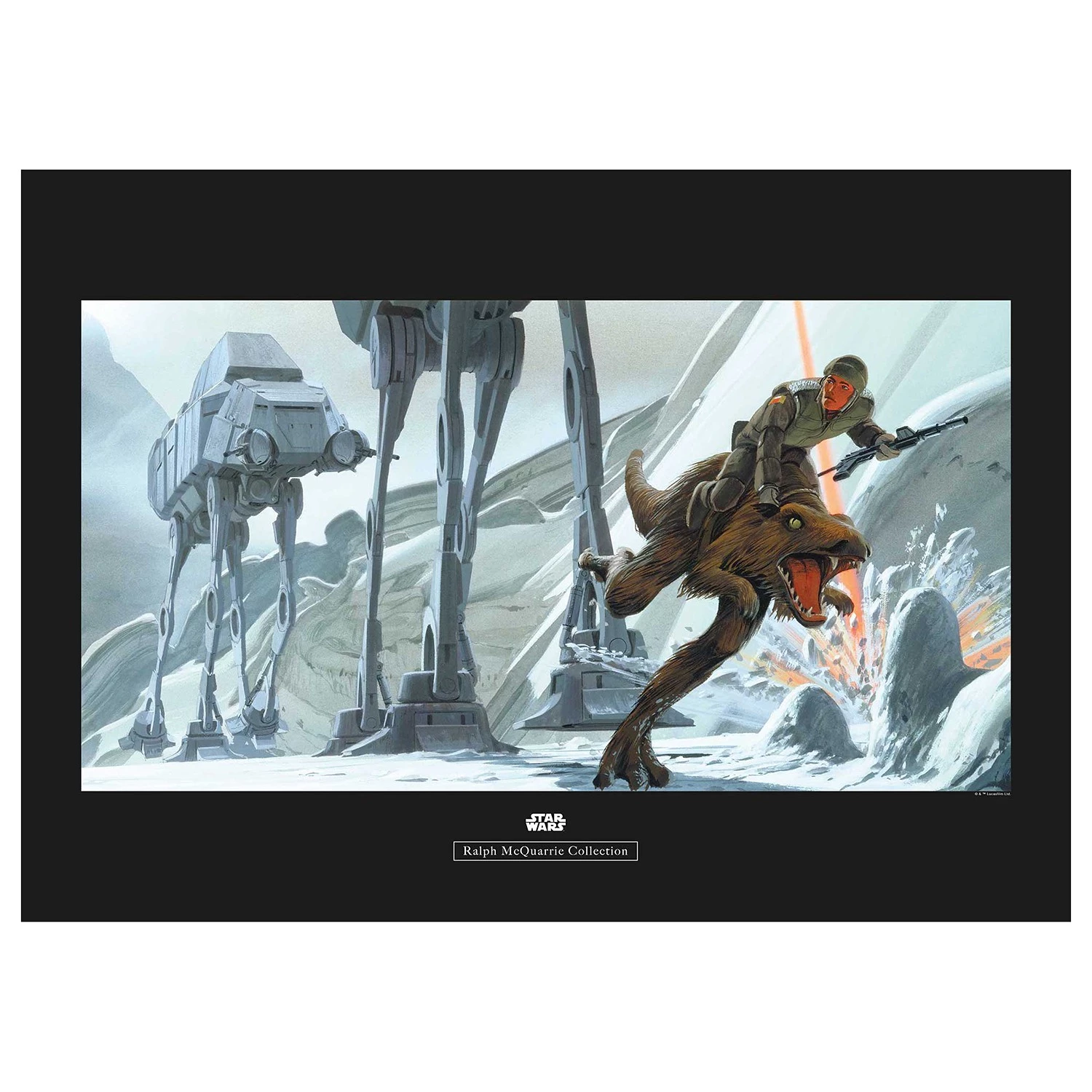 Komar Tableau déco Star Wars Hoth Battle - Multicolore - Papier - 70 x 50 cm