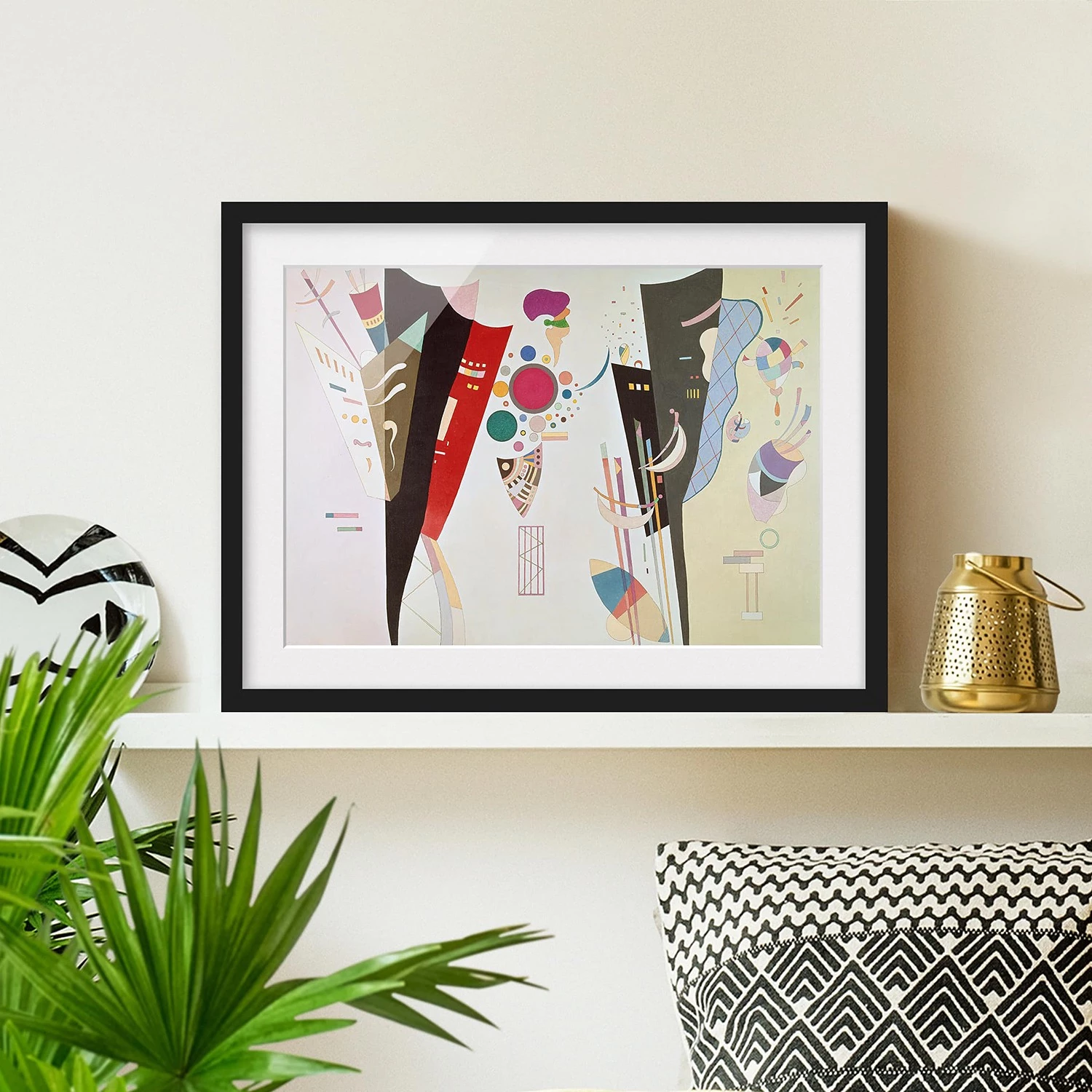 Bilderwelten Tableau déco Harmonie réciproque II - Papier / Pin - Multicolore - 100 x 70 cm – Image 2