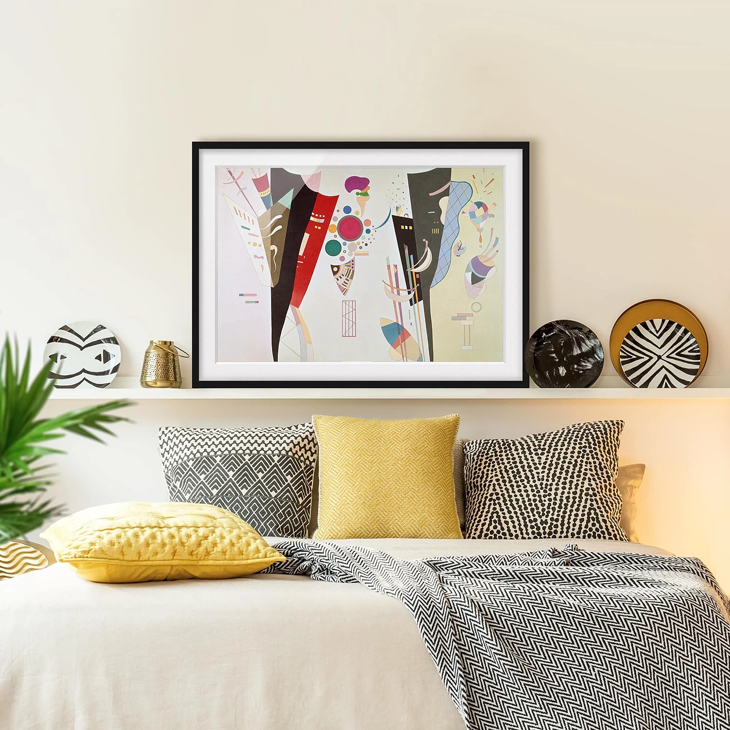 Bilderwelten Tableau déco Harmonie réciproque II - Papier / Pin - Multicolore - 100 x 70 cm – Image 4