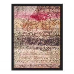 Bilderwelten Tableau Paul Klee, Jeune Forêt V - Papier / Pin - Beige - 70 x 100 cm
