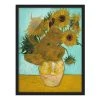 Bilderwelten Tableau van Gogh, Les Tournesols - Papier / Pin - Jaune - 50 x 70 cm