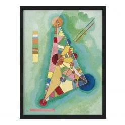 Bilderwelten Tableau Vassily Kandinsky, Triangle - Papier / Pin - Multicolore - 50 x 70 cm