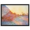 Bilderwelten Tableau Claude Monet, Les Meules V - Papier / Pin - Multicolore