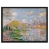 Bilderwelten Tableau Claude Monet, La Seine I - Papier / Pin - Multicolore