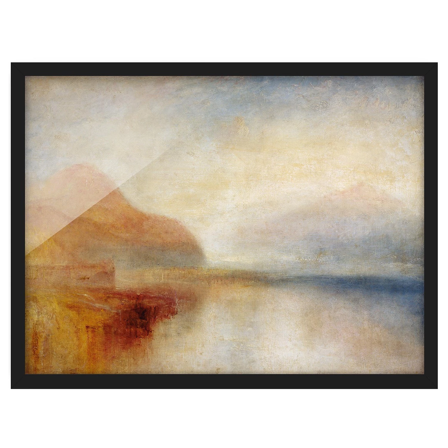 Bilderwelten Tableau William Tuner Monte Rosa I - Papier / Pin - Multicolore