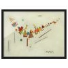 Bilderwelten Tableau Kandinsky Winkelschwung I - Papier / Pin - Beige
