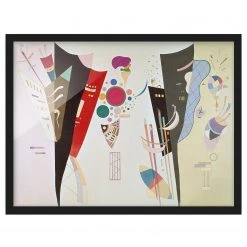 Bilderwelten Tableau déco Harmonie réciproque I - Papier / Pin - Multicolore