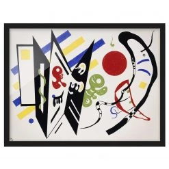 Bilderwelten Tableau Vassily Kandinsky Réciproque I - Papier / Pin - Multicolore
