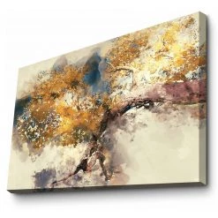 Wallity Impression sur toile Lunenburg - Toile / Pin - Multicolore - 70 x 100 cm