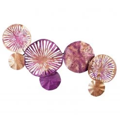 Wallity Tableau en métal Marilia - Aluminium - Multicolore - 74 x 38 cm