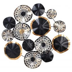 Wallity Tableau en métal Mariestad - Aluminium - Multicolore - 80 x 10 cm