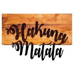 Wallity Tableau en bois Matala - Aluminium / HDF - Noyer / Noir - 58 x 38 cm