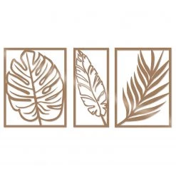 Wallity Tableau en métal Marquise - Aluminium - Cuivré - 80 x 38 cm