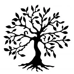 Wallity Tableau en métal Marseille - Aluminium - Noir - 60 x 60 cm