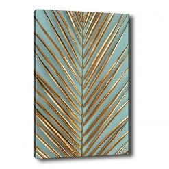 Wallity Impression sur toile Laguinho - Toile / Panneau composite en bois - Multicolore - 70 x 100 cm