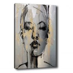 Wallity Impression sur toile La Vernia - Toile / Panneau composite en bois - Multicolore - 70 x 100 cm