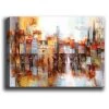 Wallity Impression sur toile Lamporo - Toile / Panneau composite en bois - Multicolore - 70 x 100 cm
