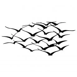 Wallity Tableau en métal Marupe - Aluminium - Noir - 120 x 55 cm