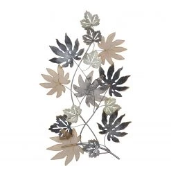 Twentyfour Décoration murale Grenada - Fer - Doré / Noir / Gris - 53 x 88 x 5 cm