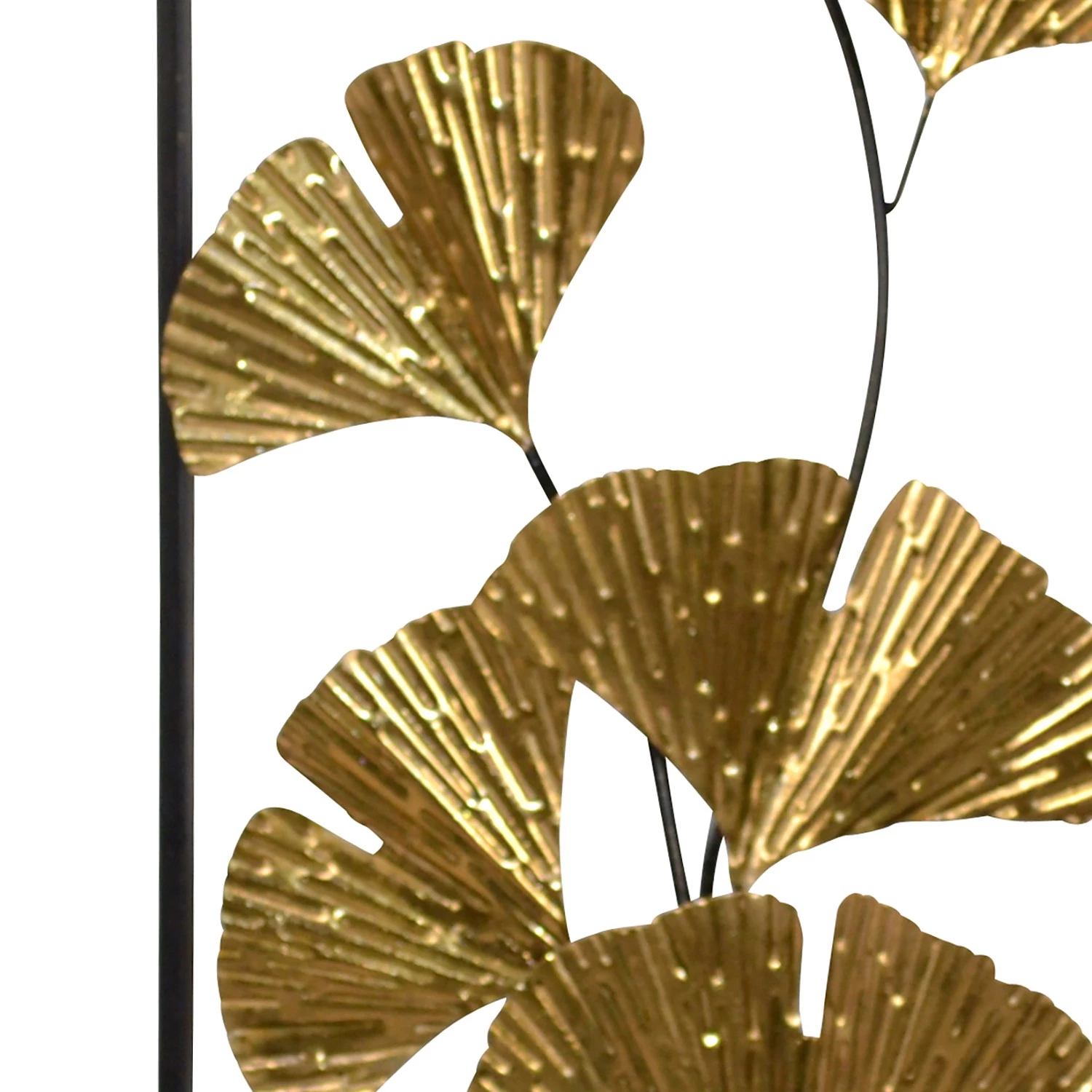 Twentyfour Décoration murale Rafaela - Fer - Doré / Noir - 35 x 90 x 4 cm – Image 2