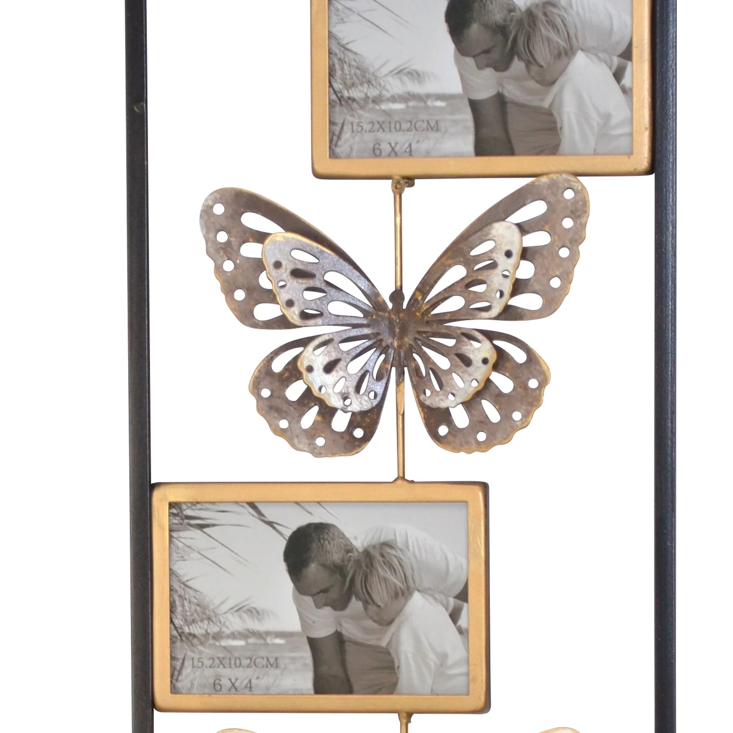 Twentyfour Décoration murale Retla - Eisen - Noir / Cuivré - 25 x 61 x 3 cm – Image 2