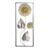 Twentyfour Décoration murale Rena - Fer - Argent / Crème - 20 x 50 x 3 cm