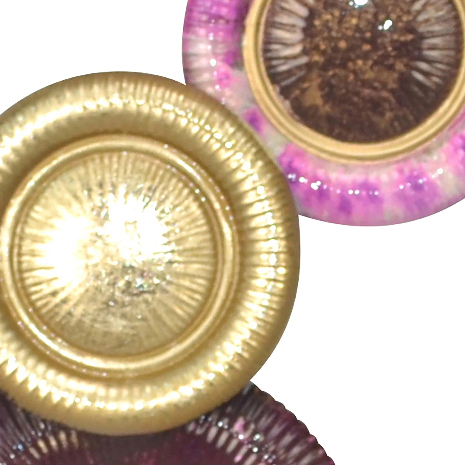 Twentyfour Décoration murale Retiro - Fer - Lilas / Argenté / Doré - 28,5 x 74,5 x 4 cm – Image 2