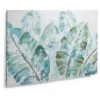 Twentyfour Tableau déco Daeva - Feuille de plante - Vert - 100 x 70 cm