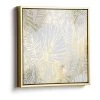 Twentyfour Tableau déco Imogen I - Feuille de plante - Doré - 40 x 40 cm