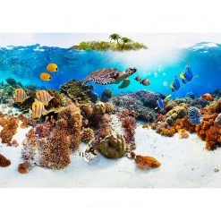 Artgeist Papier peint intissé Riff - Papier peint en intissé premium - Multicolore - 350 x 245 cm