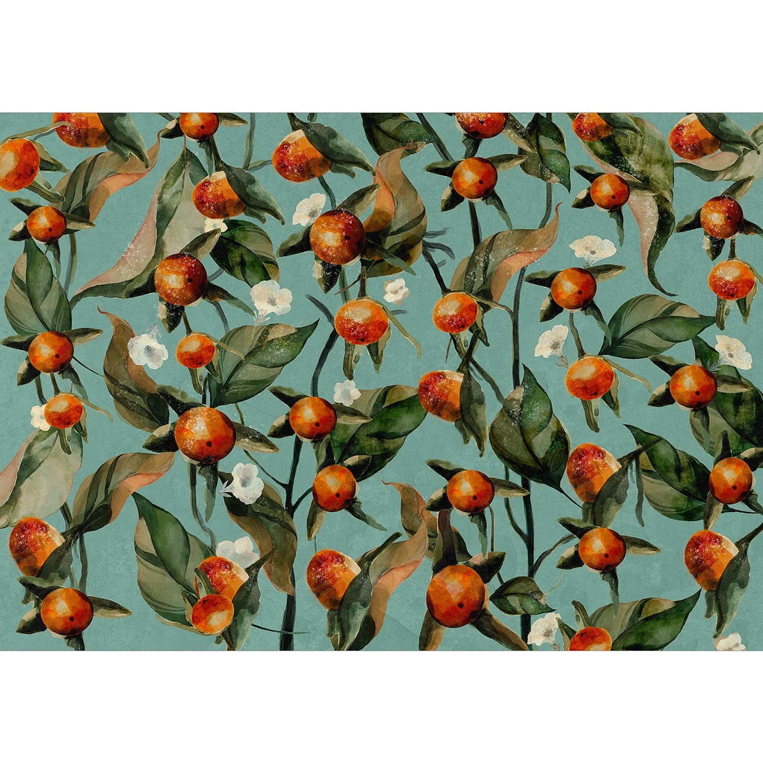 Artgeist Papier peint intissé Orange Grove - Papier peint en intissé premium - Multicolore - 250 x 175 cm