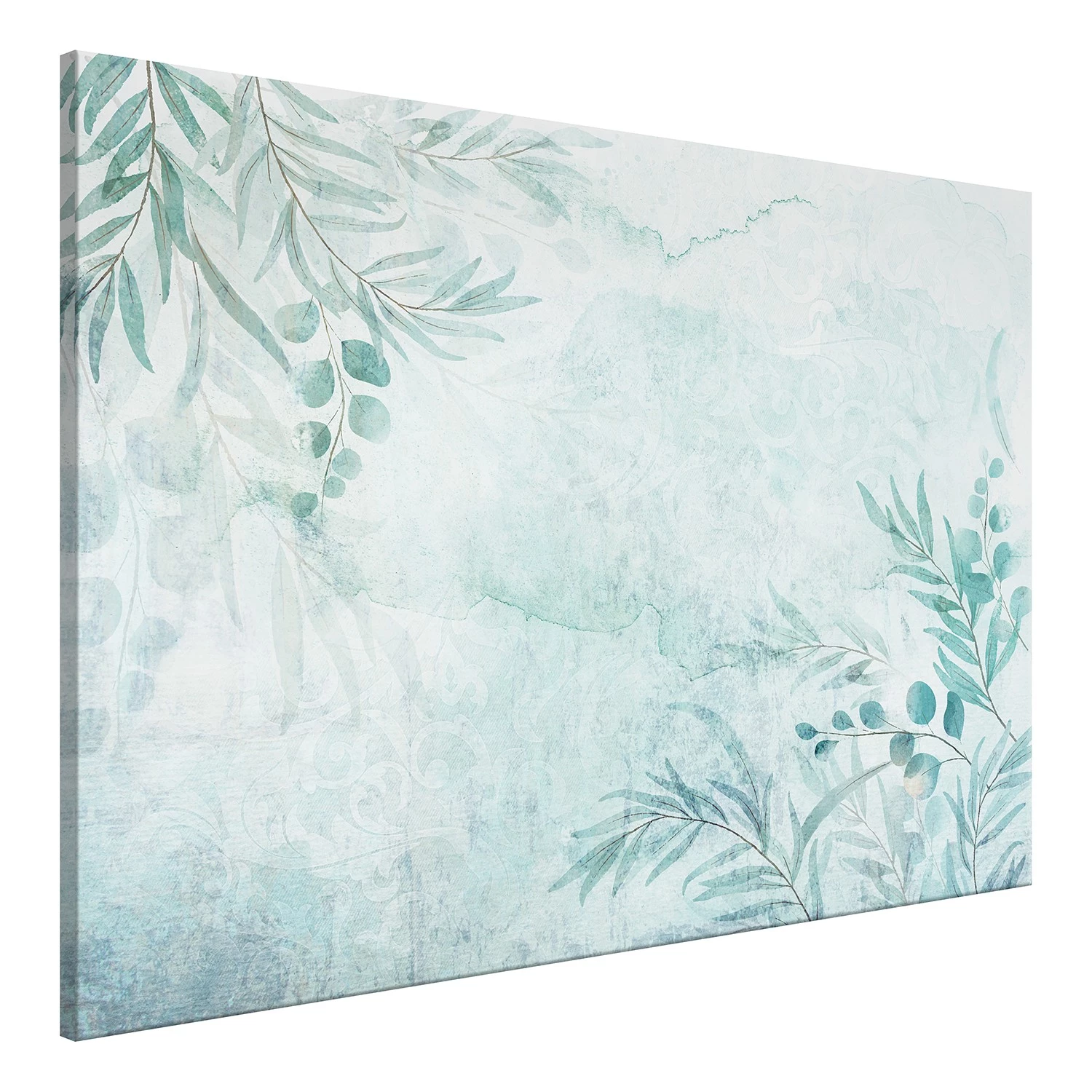Artgeist Tableau déco Gentle Breeze of Leaves - Toile - Vert - 60 x 40 cm
