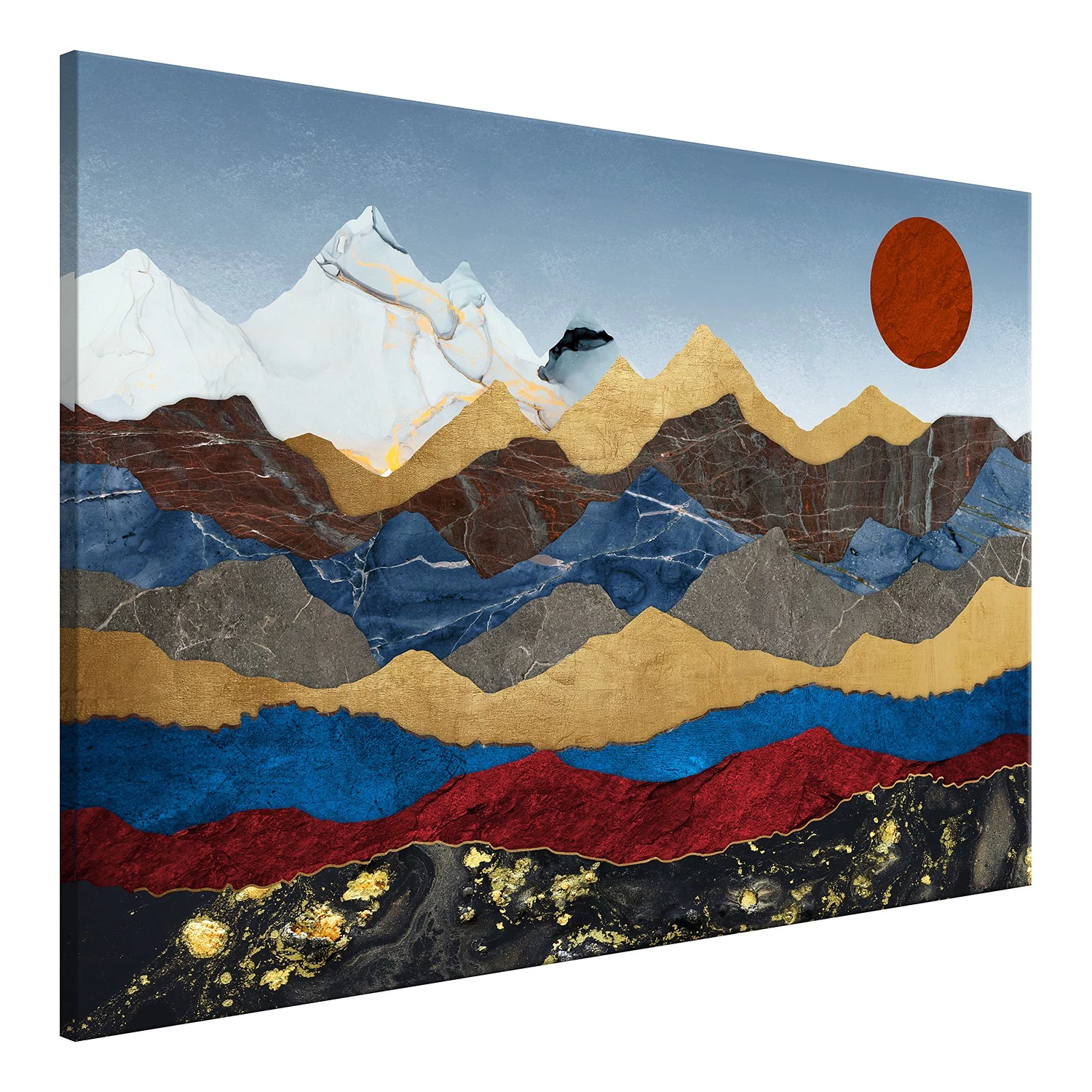 Artgeist Tableau déco Heart of the Mountains - Toile - Multicolore