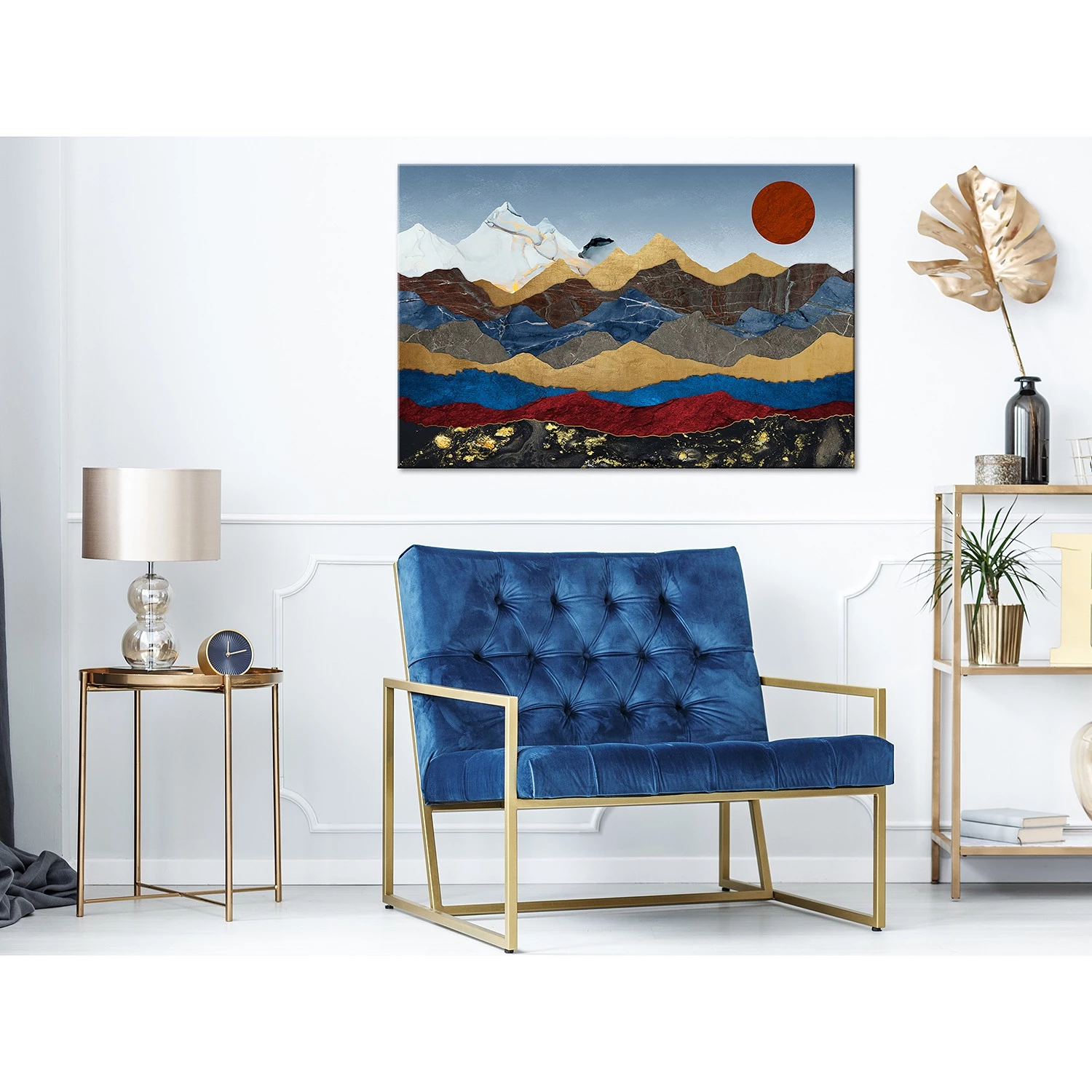 Artgeist Tableau déco Heart of the Mountains - Toile - Multicolore – Image 2