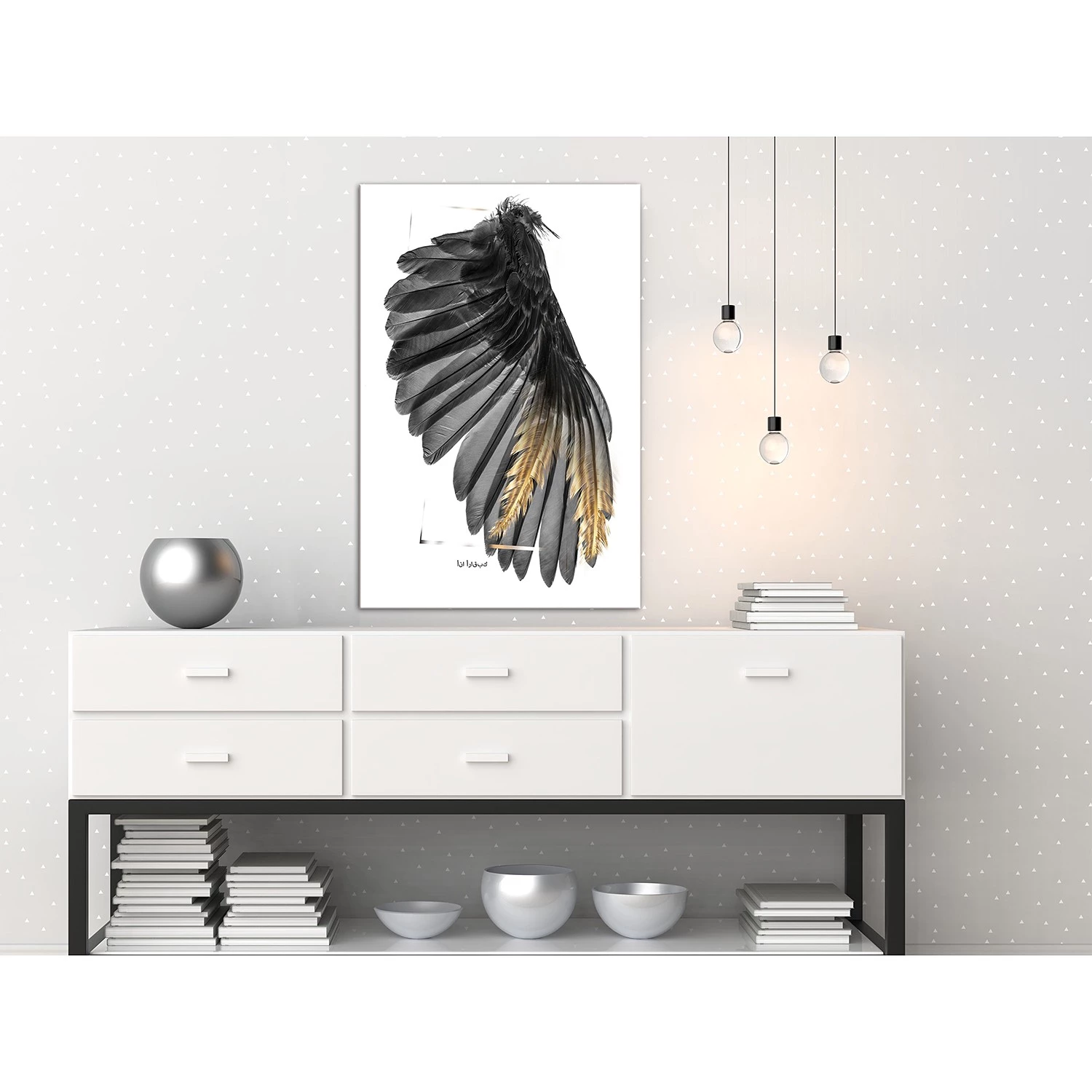 Artgeist Tableau déco Devils Wing - Toile - Multicolore – Image 2