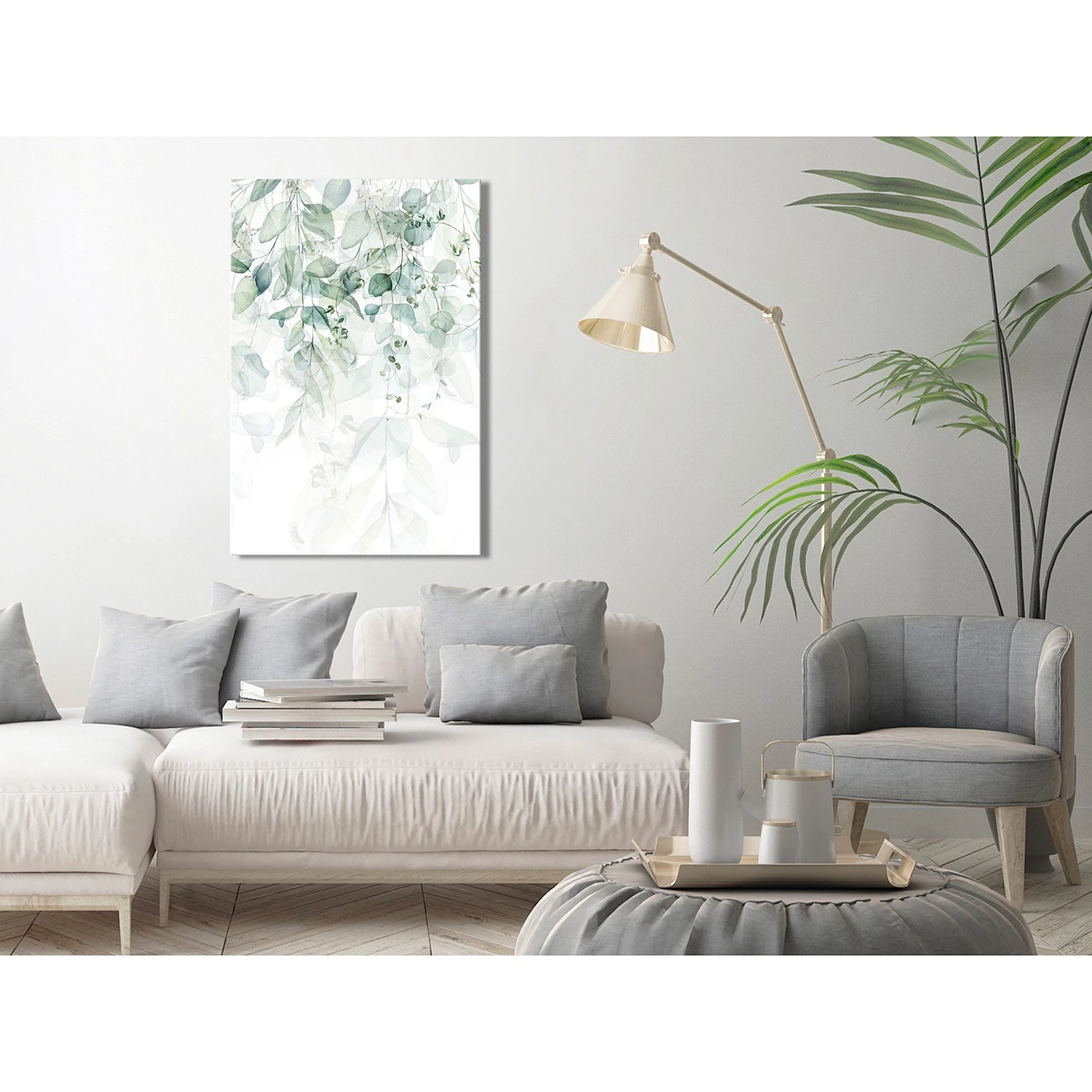 Artgeist Tableau déco Gentle Touch of Nature - Toile - Blanc – Image 2