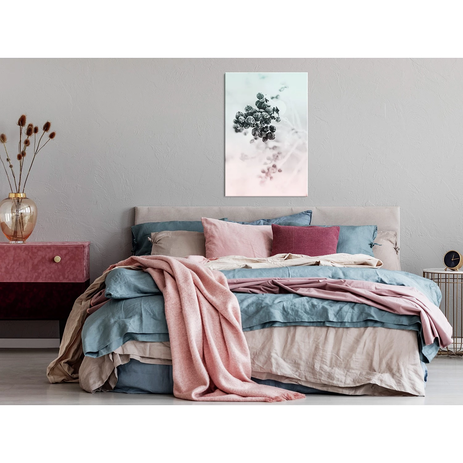 Artgeist Tableau déco Frozen Twig - Toile - Multicolore – Image 2