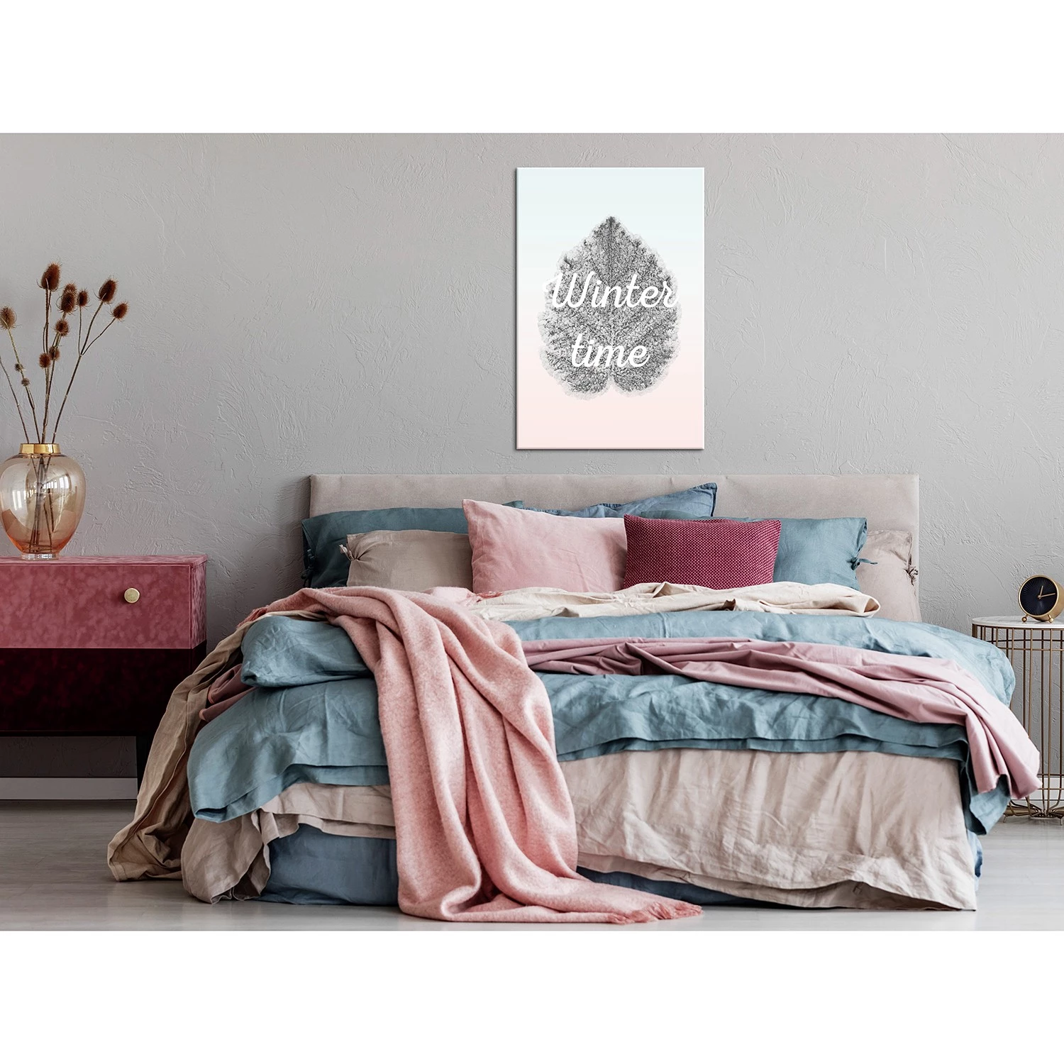 Artgeist Tableau déco Winter Time - Toile - Multicolore – Image 2