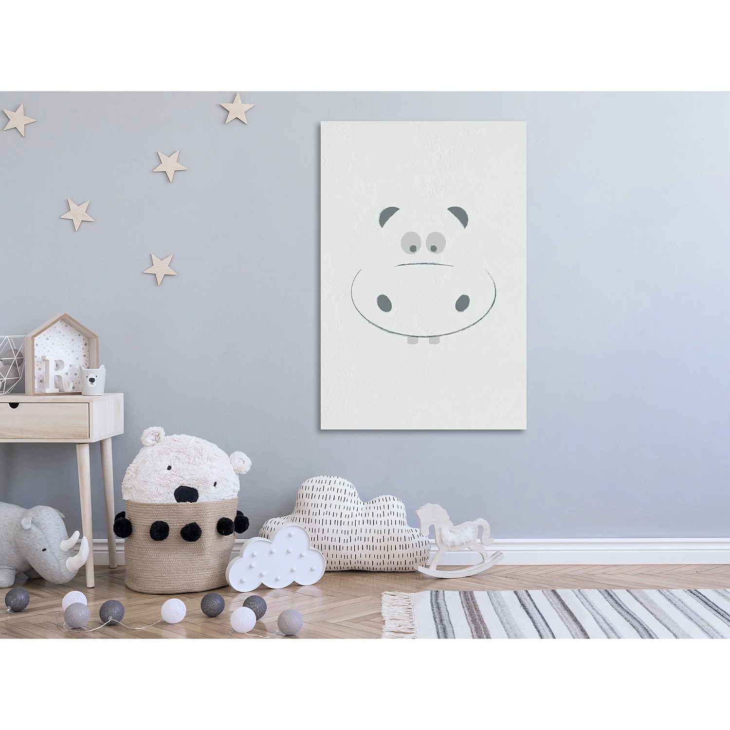 Artgeist Tableau déco Happy Hippie - Toile - Gris – Image 2